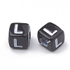 Opaque Horizontal Hole Acrylic Beads SACR-N002-01-2
