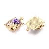 Brass Enamel Pendants KK-SZC0009-12G-02-2
