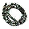Natural African Turquoise(Jasper) Beads Strands G-A280-A23-01-4
