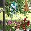 1 Set Plant Acrylic Leaf Window Hanging Decorations AJEW-GF0009-95-5