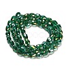Electroplate Glass Beads Strands X-EGLA-D015-15x10mm-26-2