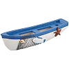 Mediterranean-style Wood Sailboat Miniature Model Decorations DJEW-WH20816-008A-1