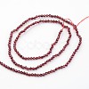 Natural Garnet Beads Strands X-G-K127-01F-2mm-2