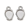 304 Stainless Steel Pendant Cabochon Settings SA-CBAE5AC-06P-1