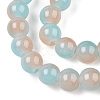 Baking Paint Imitation Jade Glass Round Bead Strands DGLA-N003-6mm-05-3