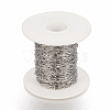 Tarnish Resistant 304 Stainless Steel Paperclip Chains CHS-F010-01B-P-3