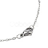 Non-Tarnish 201 Stainless Steel Pendant Necklaces NJEW-T009-JN092-1-40-3