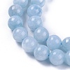 Natural White Jade Beads Strands X-G-L500-01-8mm-2