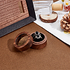 2-Slot Round Wood Ring Storage Boxes CON-HY0001-05C-4