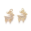 Brass Charms ZIRC-L087-017G-1
