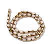 Electroplate Opaque Color Glass Beads Strands X-EGLA-Q127-A01-02J-2