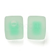 Frosted Acrylic European Beads OACR-G012-14B-2