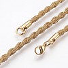 Ion Plating(IP) 304 Stainless Steel Chain Bracelets BJEW-P236-27G-2