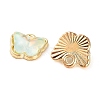 Rack Plating Alloy Glass Charms FIND-Q099-07G-05-2