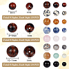 240Pcs 24 Styles Natural & Synthetic Mixed Gemstone Beads G-NB0004-79-2