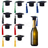 20Pcs 5 Colors Mini Felt Fabric Graduation Hat with Tassels AJEW-CP0010-11-1