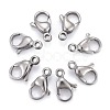 Tarnish Resistant 304 Stainless Steel Lobster Claw Clasps X-STAS-AB12-1