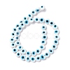 Handmade Evil Eye Lampwork Beads Strands LAMP-F023-B06-5