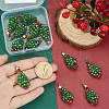 12Pcs Electroplate Glass Pendants FIND-BBC0004-82-3