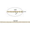 Brass Coated Iron Cable Chains CH-CJ0001-02G-2