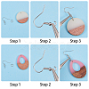 6 Pairs DIY Dangle Earring Making Kits DIY-SC0007-05-4