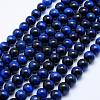 Natural Tiger Eye Beads Strands G-K203-86-8mm-1
