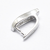 Anti-Tarnish Rhodium Plated 925 Sterling Silver Micro Pave Cubic Zirconia Pendant Bails STER-P034-05P-2