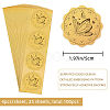 Plastic Self Adhesive Gold Foil Embossed Stickers DIY-WH0211-129-2