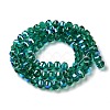 Transparent Electroplate Glass Beads Strands GLAA-Q099-C01-09-1-2