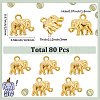 80Pcs Tibetan Style Alloy Pendants FIND-SC0015-70G-2