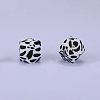 Colorful Pattern Printed Silicone Focal Beads SI-JX0022A-03-1