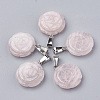 Natural Rose Quartz Pendants X-G-S343-15-1