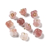 Natural Agate Osmanthus Flower Charms G-Z052-02A-1