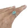 Alloy & Turquoise Finger Rings for Women FS-WG36F16-04-4