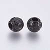 316 Surgical Stainless Steel European Beads STAS-F195-128B-01-2