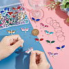 DIY Dragonfly Wine Glass Charms Making Kit DIY-UN0004-68-3