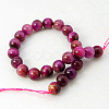 Natural Rose Tiger Eye Beads Strands G-G099-12mm-12-2