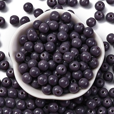 Opaque Colours Glass Seed Beads SEED-Z004-P8MM-01-1