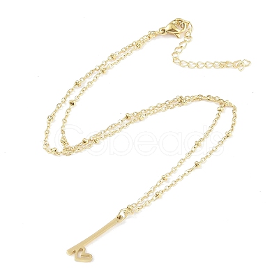304 Stainless Steel Pendant Necklaces NJEW-H029-02G-I-1