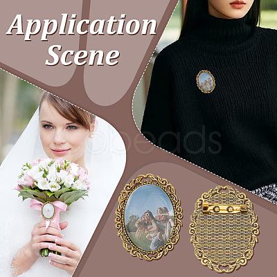 DIY Brooch Making Kits DIY-PH0032-29AG-1