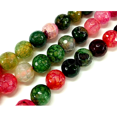 Natural Agate Bead Strands G-G882-10mm-C07-2-1