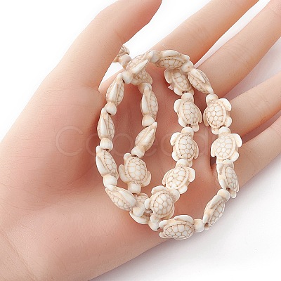 Dyed Synthetic Turquoise Beads Strands G-YW0001-51-1