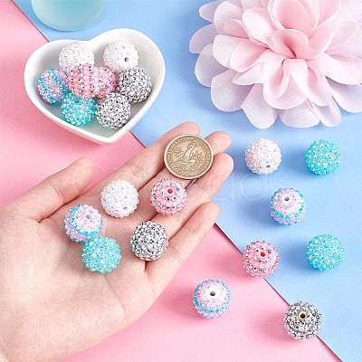 Resin Rhinestone Beads RESI-PH0001-81B-1