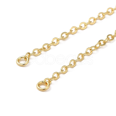 Rack Plating Brass Cable Chain Link Bracelet Making KK-TAC0016-05G-1