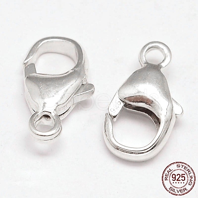 925 Sterling Silver Lobster Claw Clasps STER-F014-10A-1