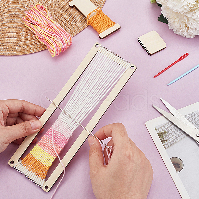 Wood Yarn Knitting Loom for Beginner DIY-GA0007-36-1