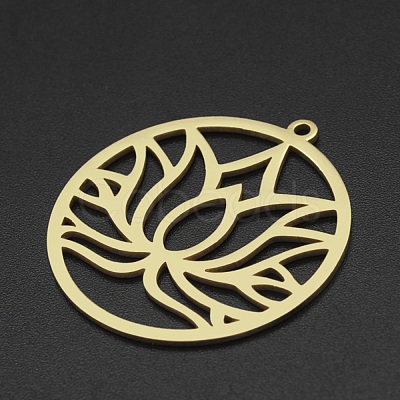 201 Stainless Steel Pendants STAS-R111-LA110-1