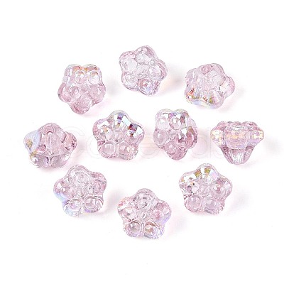 Electroplate Glass Beads Strands EGLA-T021-22D-1