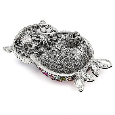 Zinc Alloy Colorful Rhinestone Brooch LS-JEWB-U011-04AS-1