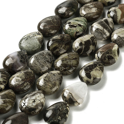 Natural Wealth Stone Jasper Beads Strands G-L242-32-1